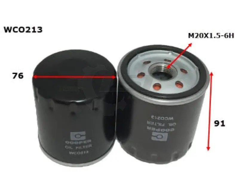 Wesfil Oil Filter Wco213nm 1