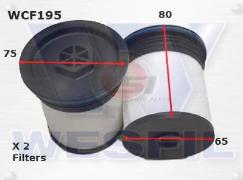 Westfil Fuel Filter For Chrysler 300 Holden Captiva Jeep Cherokee 1