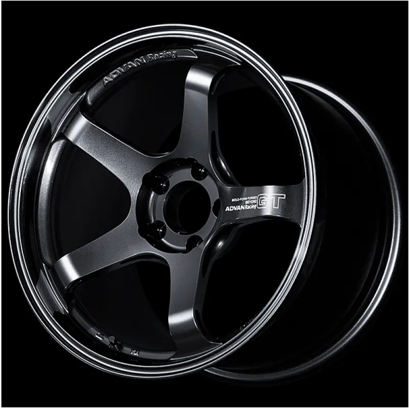 Advan Gt Beyond 18X8.5 +37 5-114.3 Racing Titanium Black Wheel 1