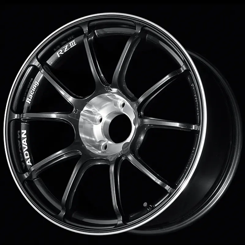 Advan Rziii 18X9.5 / +35 Offset / 5X114.3 Bc / 73Mm Bore / Black Gun Metallic & Diamond Cut 1