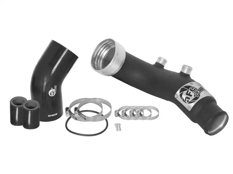 Afe Bladerunner Cold-Side Intercooler Tube Kit For 2007–2010 Bmw 335I 3.0L Twin-Turbo – 3In Black Tube With Couplings And Clamps 2