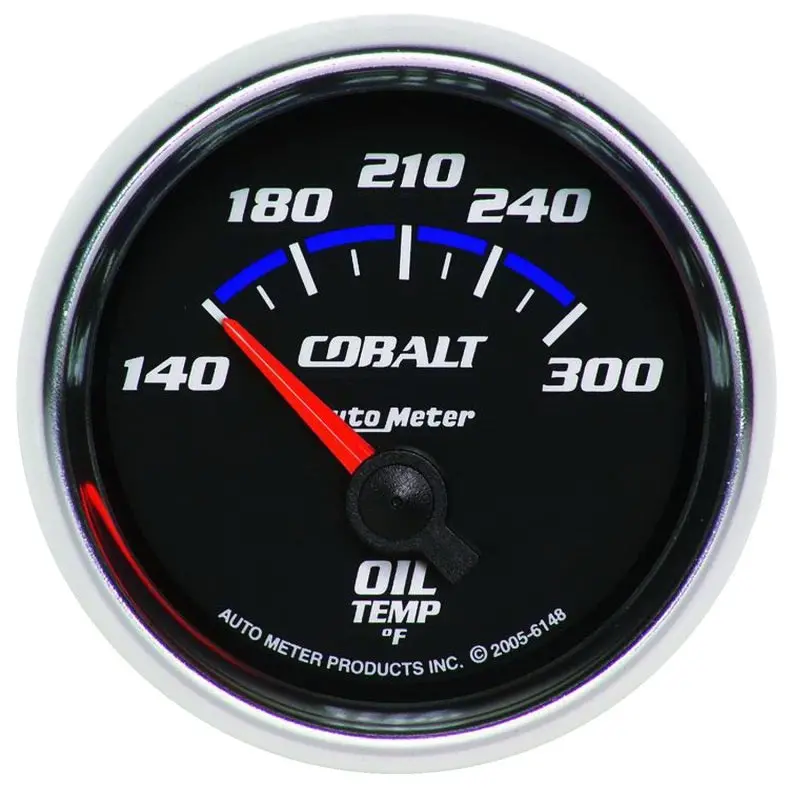 Autometer Cobalt Oil Temperature Gauge – 2-1/6" Dial, 140°F To 300°F Range 1
