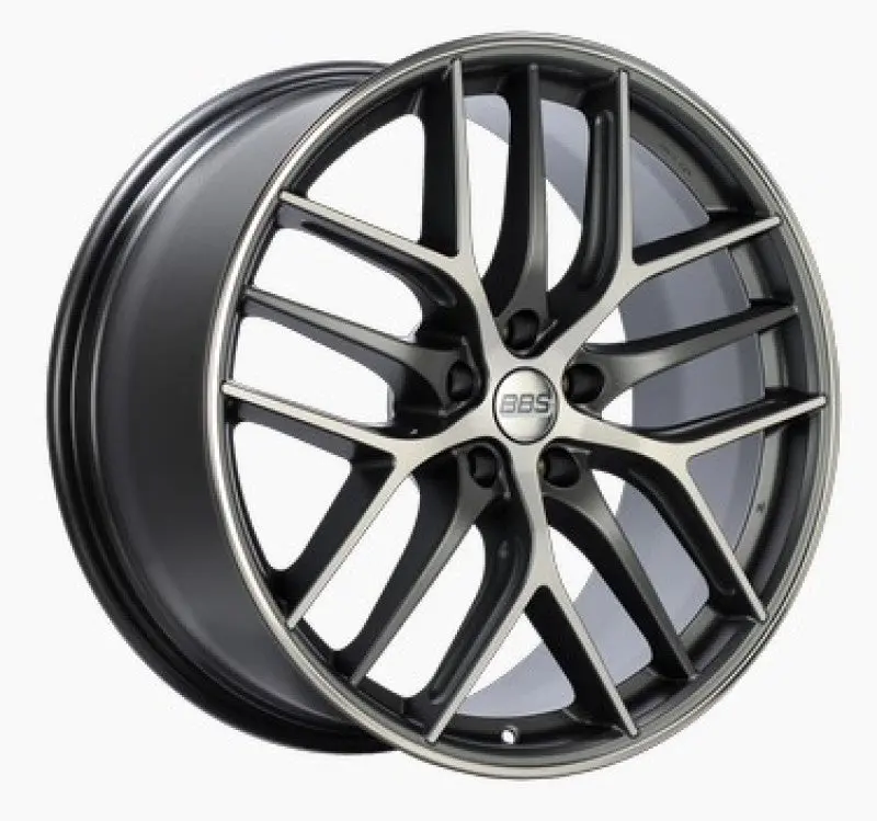 Bbs Cc-R 19X8.5 5X112 Et44 Satin Graphite Diamond Cut Polished Rim Protector Wheel -82Mm Pfs Req. 1