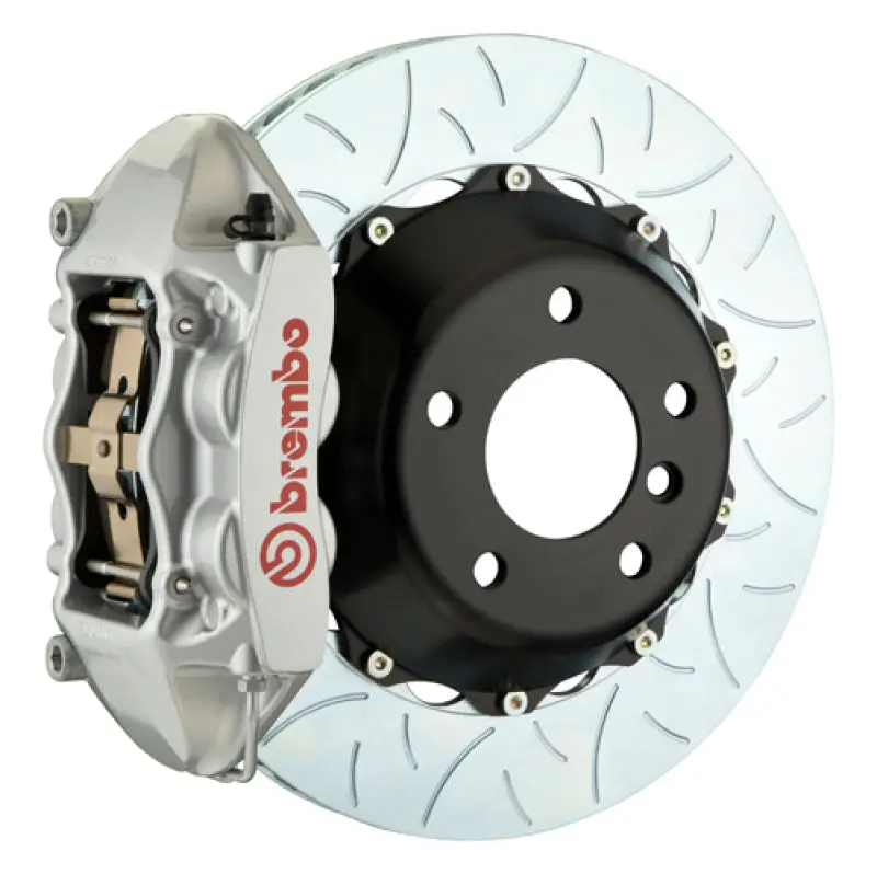 Brembo 12-16 991.1 C2 Rear Gt Bbk 4 Piston Cast 380X28 2Pc Rotor Slotted Type3-Silver 1