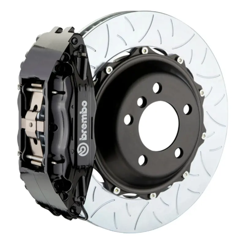 Brembo Gt Big Brake Kit For 2003–2008 Mercedes-Benz Sl500 — Front, 6-Piston Calipers, 355×32Mm Slotted 2-Piece Rotors — Black 1