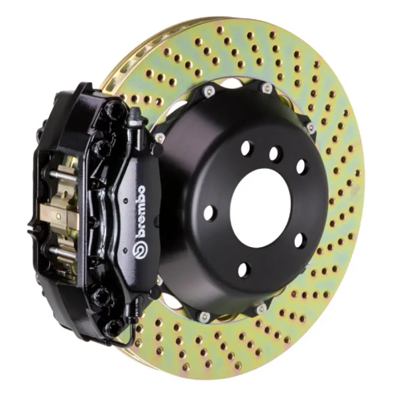 Brembo Gt Big Brake Kit – Rear 4-Piston Calipers & Two-Piece Drilled Rotors (345X28Mm) For 2000–2003 Bmw Z8 1