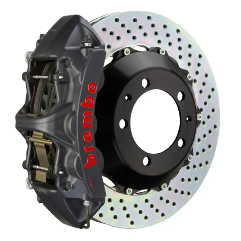 Brembo Gts Big Brake Kit For 2012–2020 Lexus Gs350/Gs350 F-Sport (Non-Awd) – Front, 6-Piston Calipers, 380X32Mm Drilled Two-Piece Rotors 1