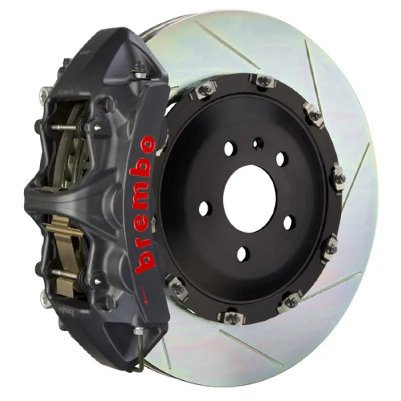 Brembo Gts Big Brake Kit For 2015–2020 Audi Rs3 Sportback — Front, 6-Piston Calipers, 380×34Mm Slotted 2-Piece Rotors — Black 1