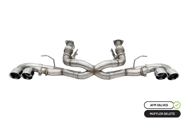 Corsa Xtreme Cat-Back Exhaust – 3" Stainless Steel System With 4.5" Quad Tips For 2020 Corvette C8 (Afm-Compatible) 1