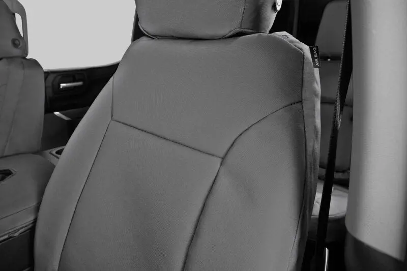 Covercraft Endura Precisionfit Front Row Seat Covers For 2019–2021 Chevrolet Silverado – Silver/Silver 1