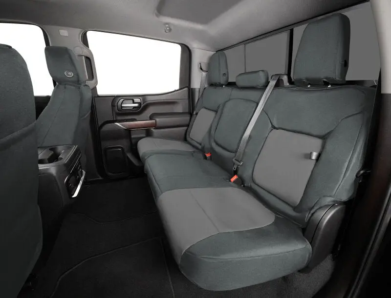 Covercraft Endura Precisionfit Front Row Seat Covers For 2021–2024 Ford F-150 – Charcoal/Silver 1