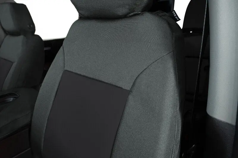 Covercraft Endura Precisionfit Second-Row Seat Covers In Charcoal/Black For 2019–2024 Chevrolet Silverado 1