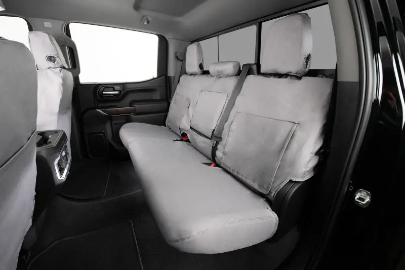 Covercraft Polycotton Seatsaver Front Row Seat Covers For 2007–2008 Ford F-150 – Grey Custom Fit 1