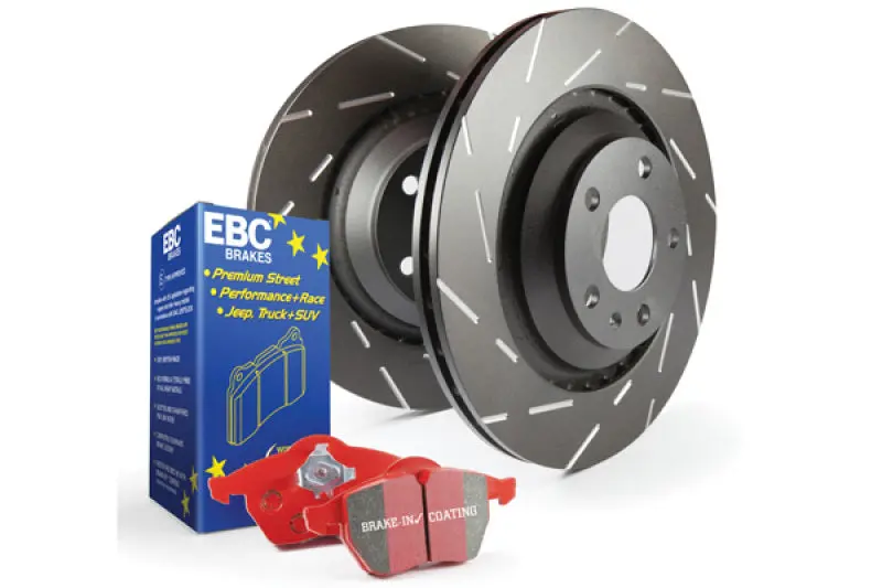 Ebc Redstuff S4 Brake Kit — Performance Pads And Usr Drilled/Slotted Rotors 1