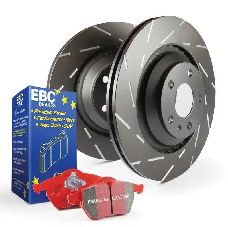 Ebc Redstuff S4 Brake Kit — Performance Pads And Usr Drilled/Slotted Rotors 2