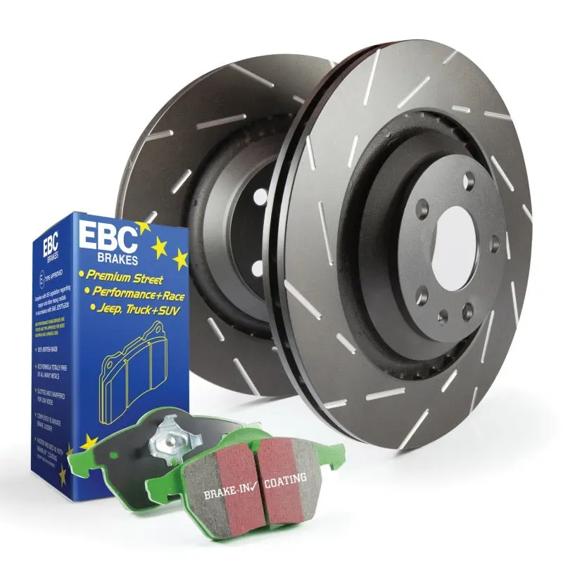 Ebc S2 Brake Kit: Greenstuff Pads With Usr Drilled And Slotted Rotors 1