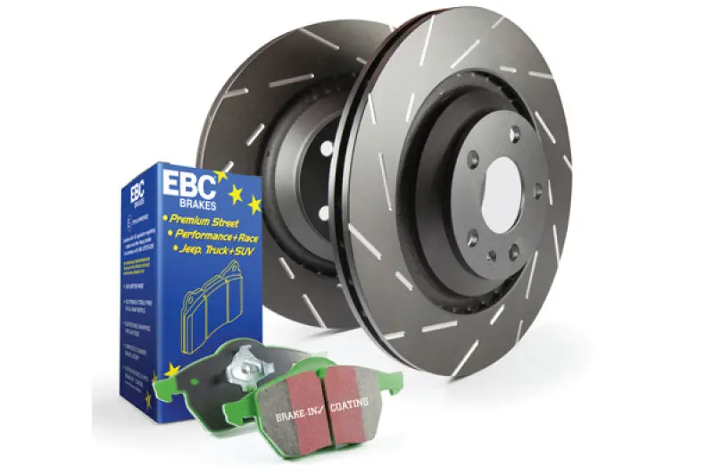 Ebc S2 Premium Brake Kit – Greenstuff Pads Paired With Usr Drilled & Slotted Rotors 1