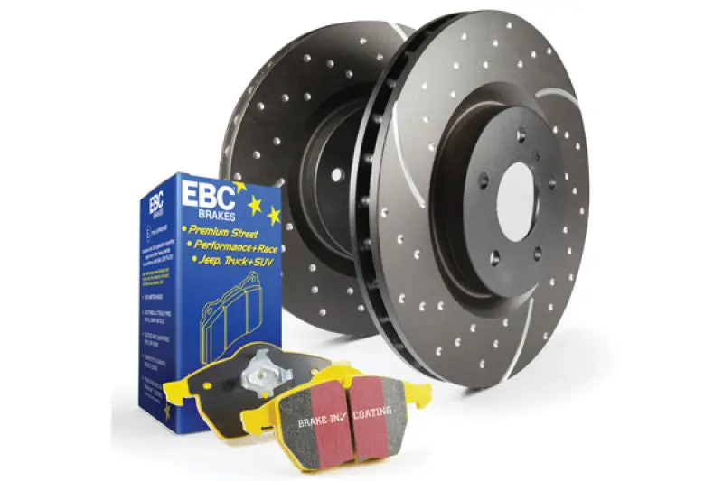 Ebc S5 High-Performance Brake Kit: Yellowstuff Pads With Gd Drilled Rotors 1