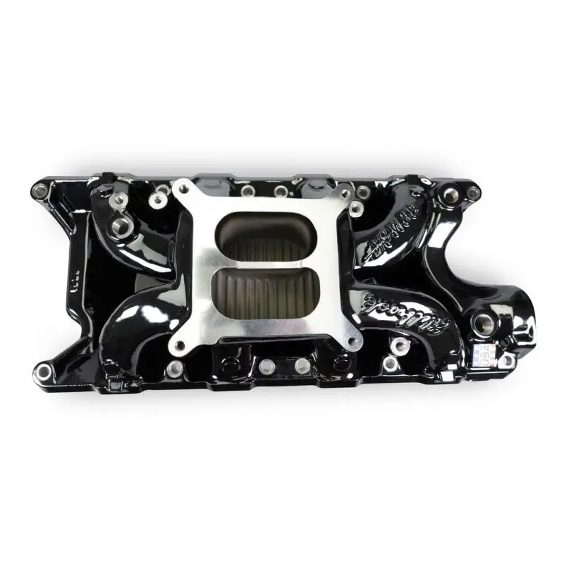 Edelbrock Rpm Air-Gap Intake Manifold For Small-Block Ford — Black Plasma-Coated 1