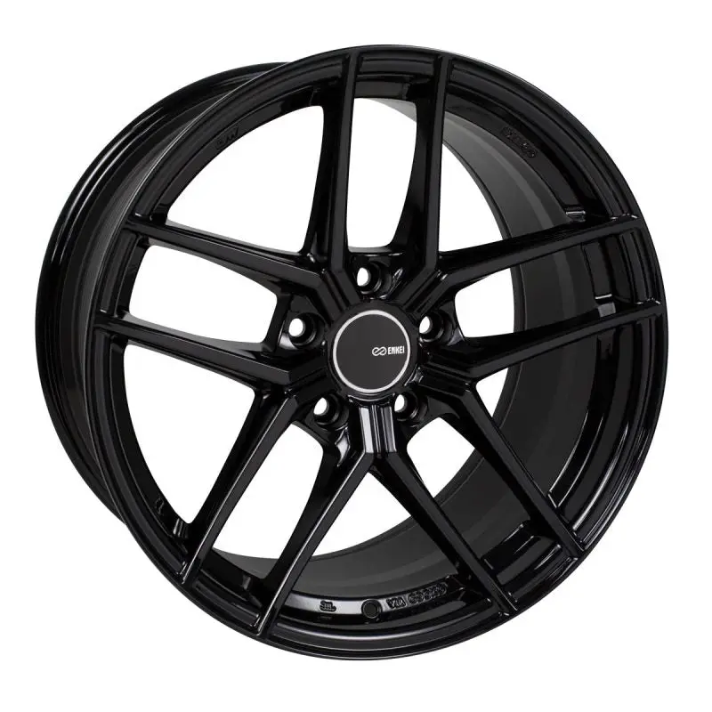 Enkei Ty5 19X8.5 5X114.3 50Mm Offset 72.6Mm Bore Black Wheel 1