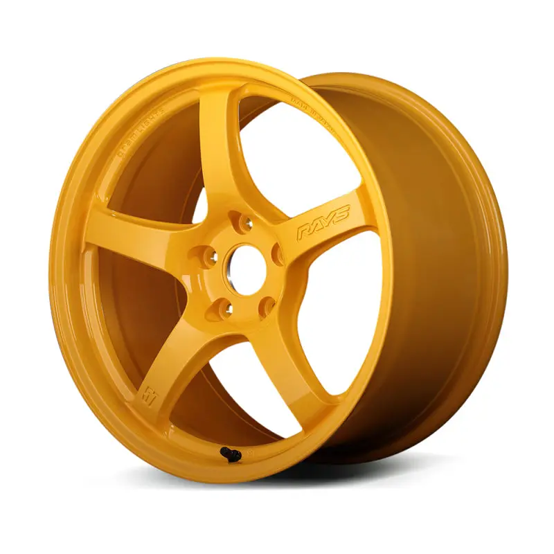 Gram Lights 57Cr Forged Wheel – 18X9.5", +38Mm Offset, 5X100, Machined Yellow Finish 1