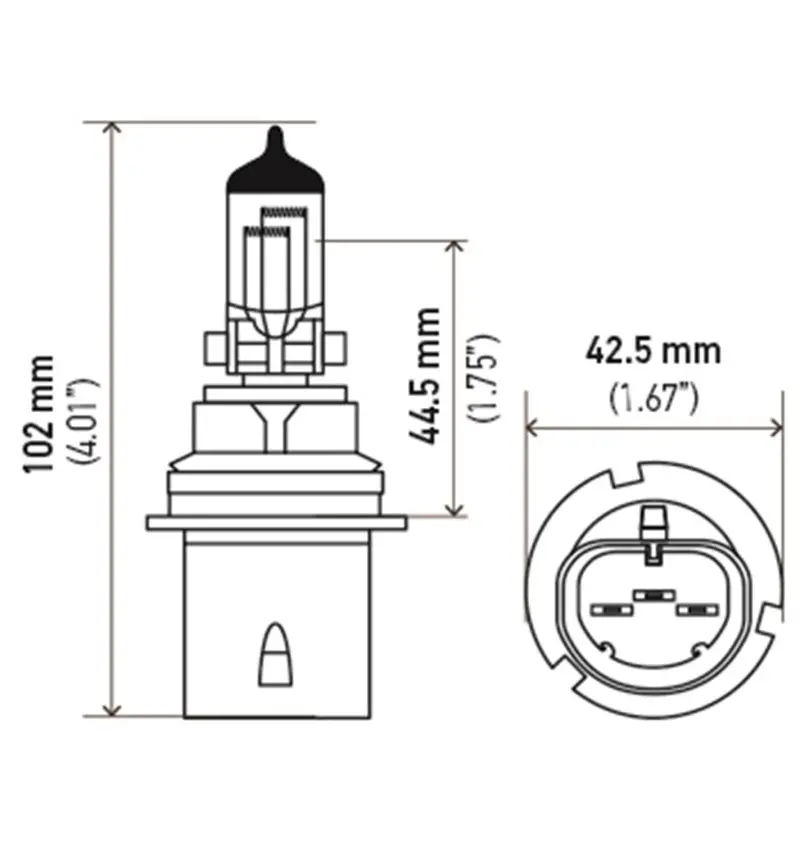 Hella 9004 Halogen Bulbs – 12V, 65/45W Dual-Filament, P29T Base, Enhanced +50 Output (Pack Of 2) 2
