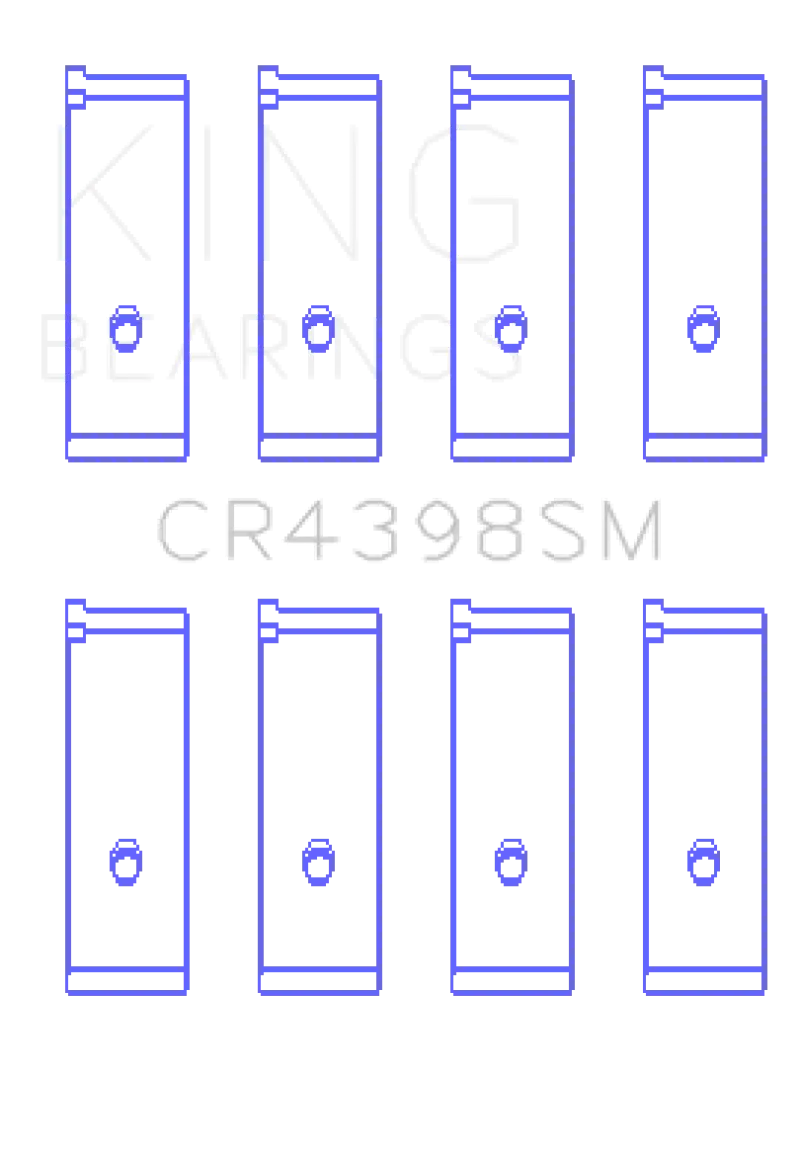 King Honda L13A4/L15A (Size 0.25) Connecting Rod Bearing Set 1