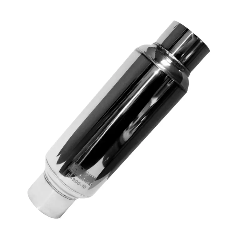 Kooks Universal 3-Inch Round Polished Stainless Steel Muffler – 10 Inches Long 1