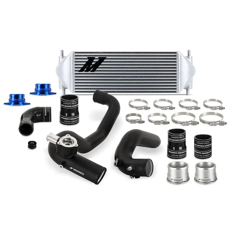 Mishimoto Performance Intercooler Kit For 2021+ Ford Bronco 2.3L – Black Pipes With Silver Core 1