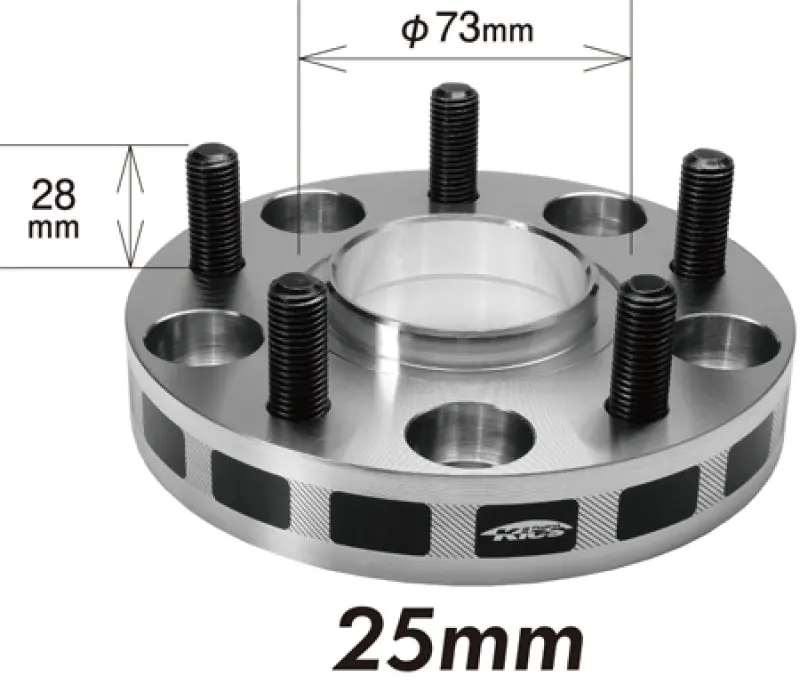 Project Kics 25Mm Hub-Centric Wheel Spacers – 12X1.25 Thread, 56Mm Hub Bore, 5X100 Pcd 1