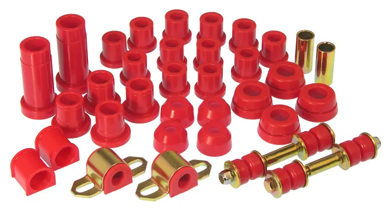 Prothane Total Suspension Bushing Kit For 1979–1983 Toyota Pickup 2Wd – Red Polyurethane 1