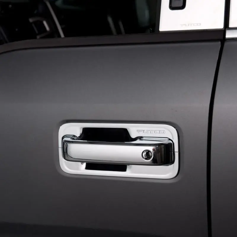 Putco Chrome Door Handle Covers For 2002–2006 Cadillac Escalade, Ext, Esv & Platinum – Includes Passenger Keyhole Cutout 1
