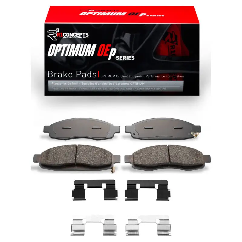 R1 04-07 Infiniti Qx56 Front Optimum Oe Pads & Hardware Kit 1