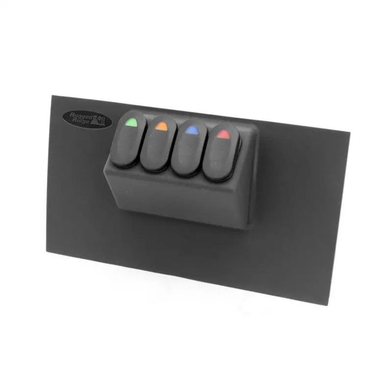 Rugged Ridge Lower Switch Panel Kit – For 2007–2010 Jeep Wrangler Jk 1