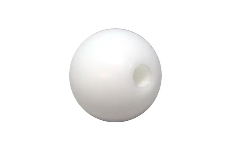 Torque Solution Delrin 50Mm White Round Shift Knob – Universal M12X1.25 Thread 1