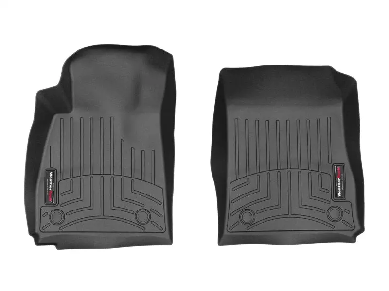 Weathertech Front Floor Liners For 2014+ Chevrolet Impala – Black Heavy-Duty Trim 1