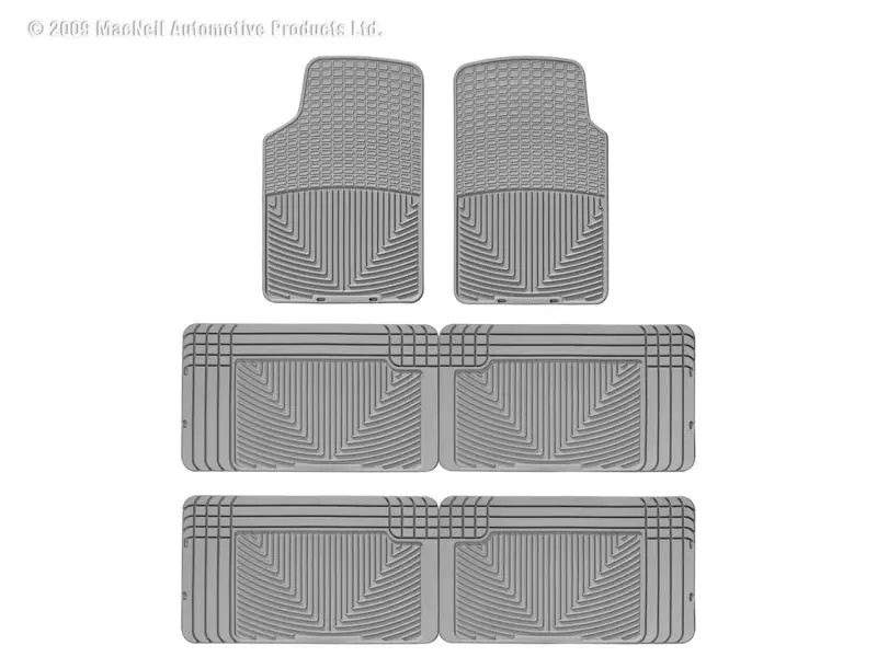 Weathertech Rear Rubber Floor Mats – Grey Finish 1