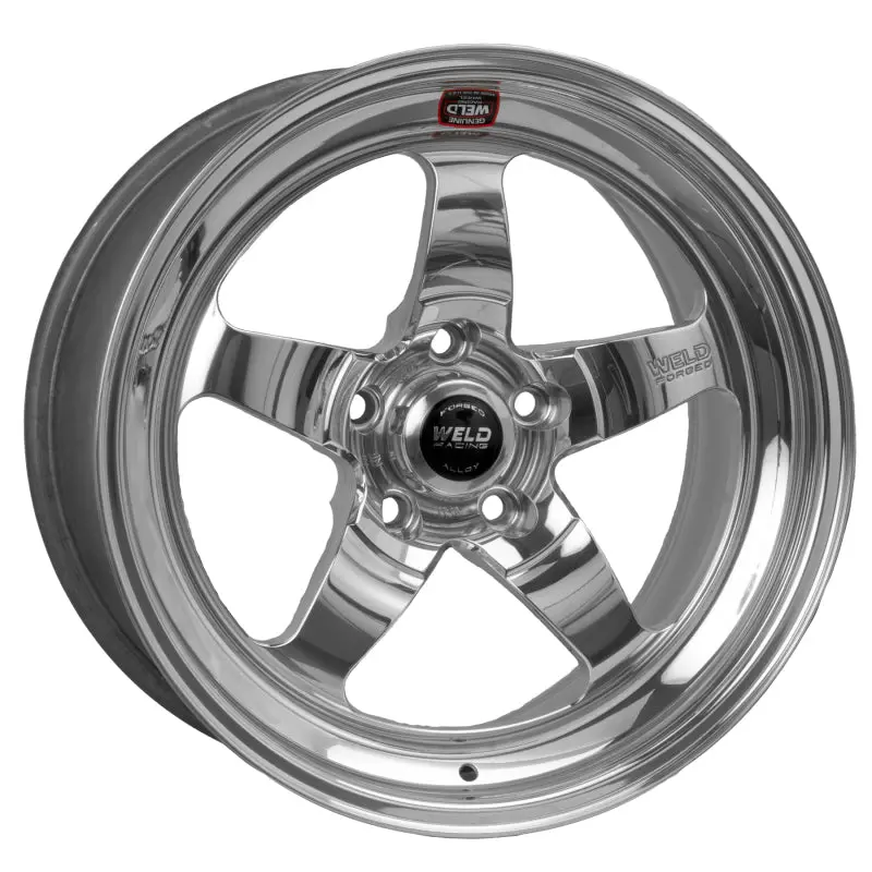 Weld S71 Polished Aluminum Drag Wheel – 17×4.7, 5×4.75, 2.5″ Backspace, Non-Beadlock 1