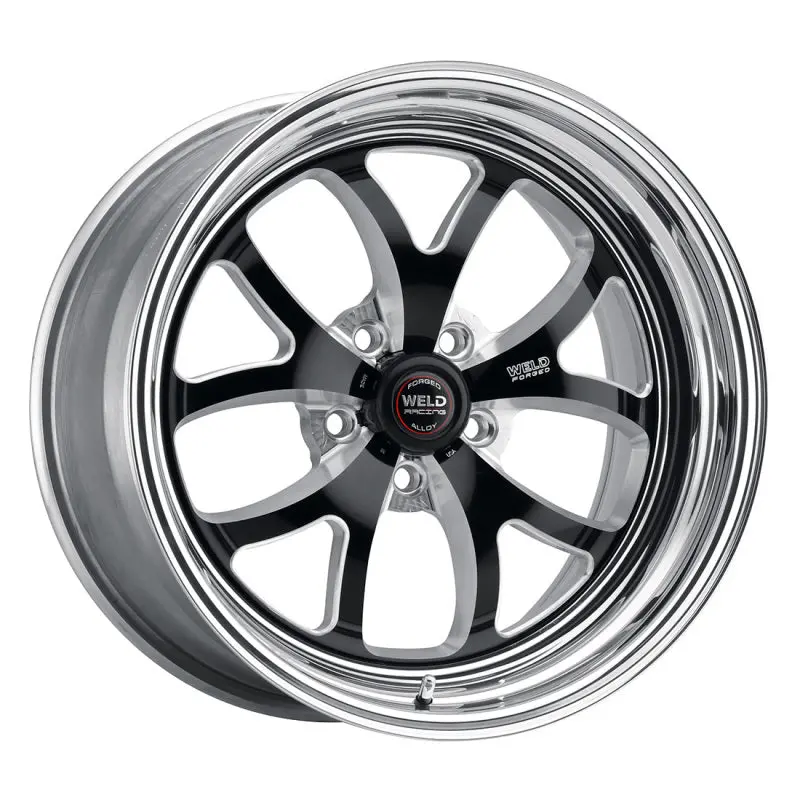 Weld S76 18X5 / 5X4.75 Bp / 2.1In. Bs Black Wheel (High Pad) - Non-Beadlock 2
