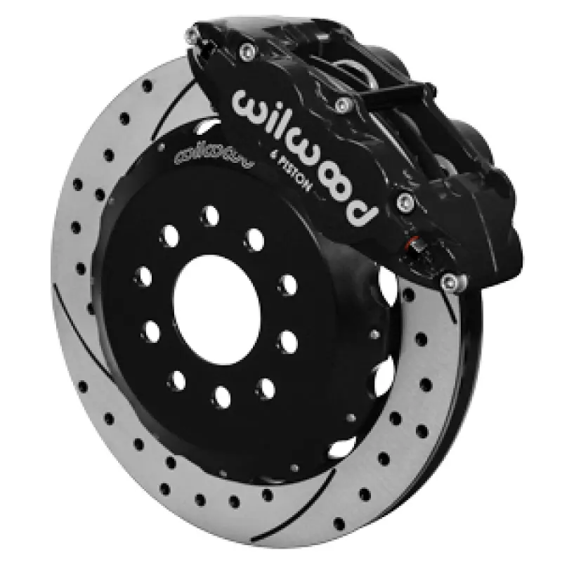 Wilwood Superlite 6-Piston Front Brake Kit – Drilled & Slotted Rotors, Dse Spindle Fitment For 1963–1987 C10/C15 Trucks 1