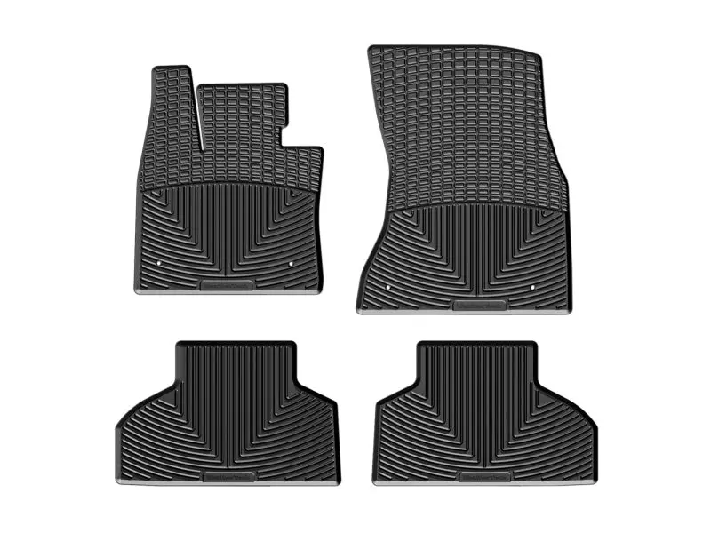 Wt Rubber Front Floor Mats – Black Durable All-Weather Protection 1