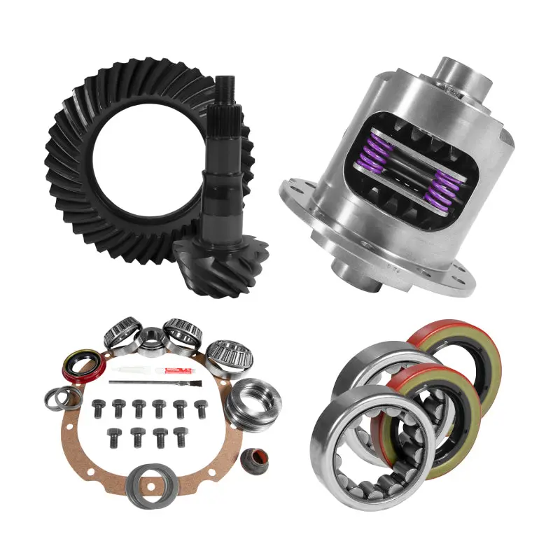 Yukon 8.8-Inch Ford Rear Ring And Pinion Install Kit – 3.31 Ratio, 31-Spline Positraction, Includes 2.53-Inch Axle Bearings 1